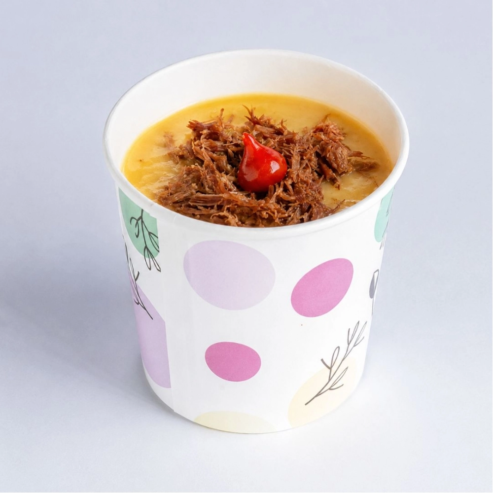 SOPA DE MANDIOCA COM CARNE SECA