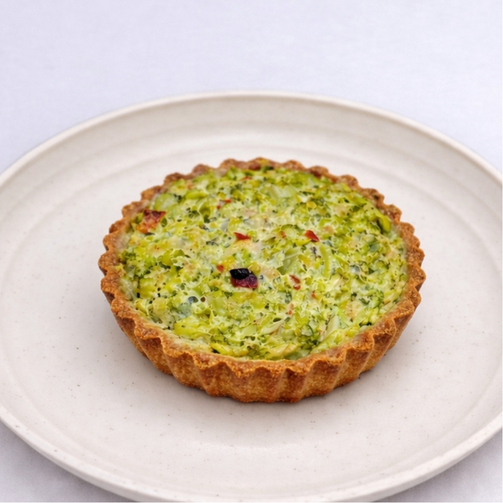 QUICHE INTEGRAL DE BROCOLIS COM AZEITE