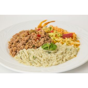 HEALTH | PATINHO MOÍDO COM TOMATE / ARROZ COM AMENDOAS / REPOLHO VEGANO