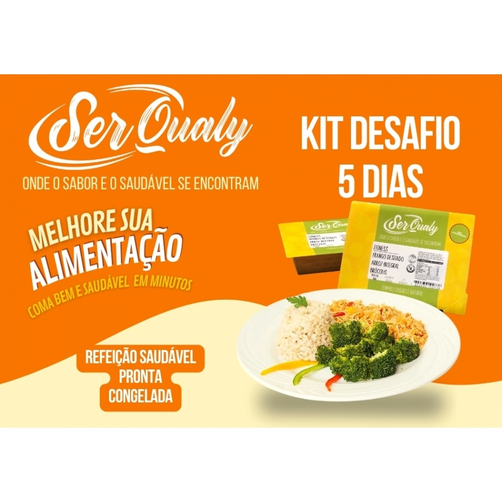 KIT DESAFIO | 5 DIAS - 10 REFIÇÕES ALMOÇO E JANTA